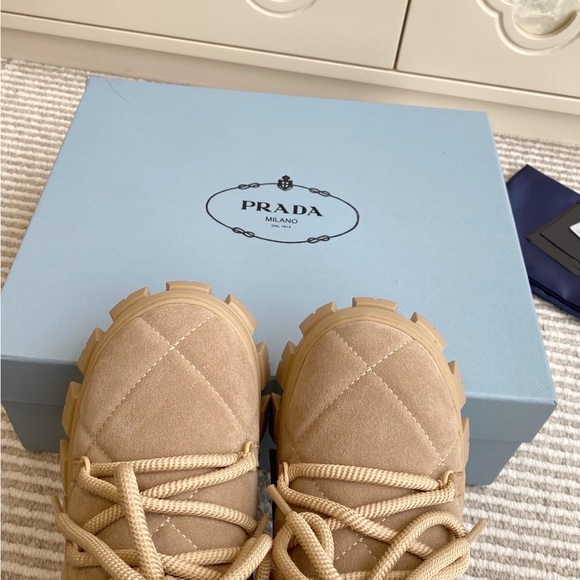 Prada Tan Winter & Rain Boots - Picture 8 of 9